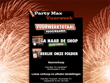 Tablet Screenshot of partymaxvuurwerk.nl